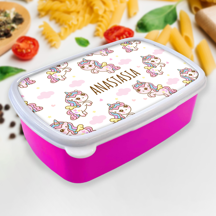 Lunch Box Personalizat Cu Unicorni